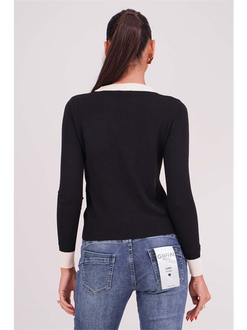 Maglia con cuore Try Me | 6023BLACK